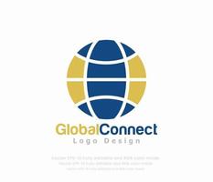 World Globe logo or Global Logo vector