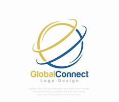 World Globe logo or Global Logo vector