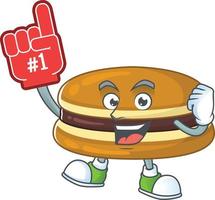 A cartoon character of dorayaki vector