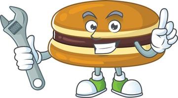 A cartoon character of dorayaki vector