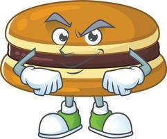 A cartoon character of dorayaki vector