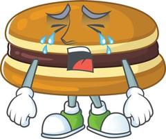 A cartoon character of dorayaki vector