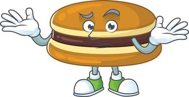 A cartoon character of dorayaki vector