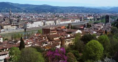 Panoramablick auf Florenz video