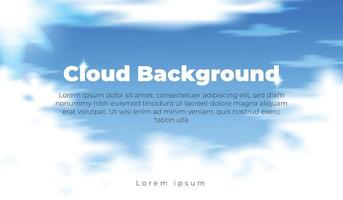 Background with beautiful clouds and blue sky during the day vector