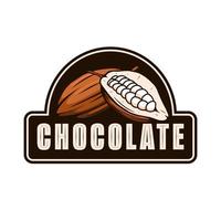 chocolate logo muestra vector