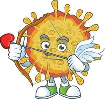 A cartoon character of outbreaks coronavirus vector