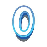 3d illustration of letter o vector