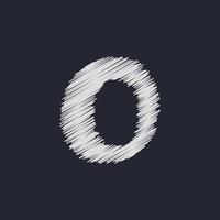 3d illustration of small letter o vector