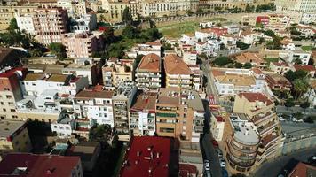 View of Tarragona Spain from above video