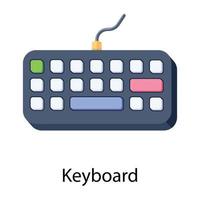 conceptos de teclado de moda vector