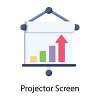 Trendy Projector Screen vector