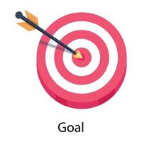 Trendy Goal Concepts vector