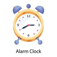 Trendy Alarm Clock vector