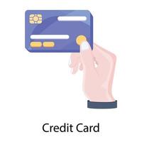 Trendy Credit Card vector