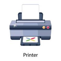 conceptos de impresora de moda vector