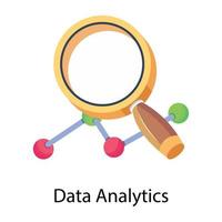 Trendy Data Analytics vector