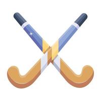 Trendy Hockey Sticks vector