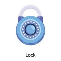 Trendy Lock Concepts vector