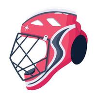 Trendy Sports Helmet vector