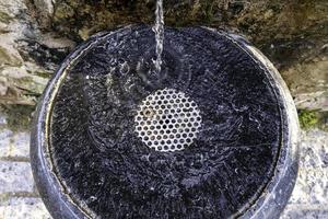 Water in a drinking fountain photo