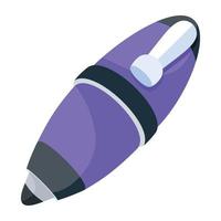 Trendy Ballpoint Pen vector