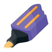 Trendy Highlighter Marker vector