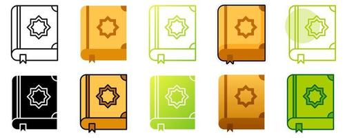 Quran in flat style isolated vector