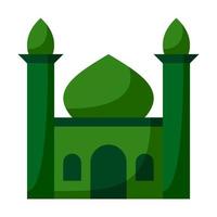 Mosque in flat style isolated vector