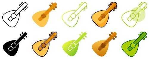 Oud in flat style isolated vector