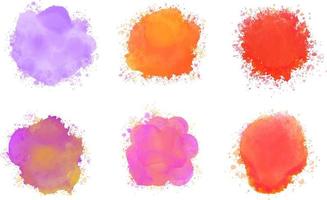 Abstract background with a colourful watercolour splatter design vector