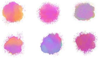 Abstract background with a colourful watercolour splatter design vector