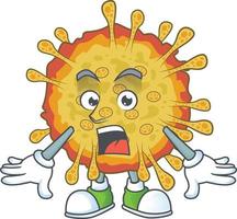 A cartoon character of outbreaks coronavirus vector