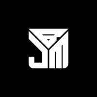 Diseño creativo del logotipo de la letra bjm con gráfico vectorial, logotipo simple y moderno de bjm. vector
