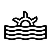 Tidal Power Icon Design vector