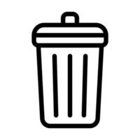 Trash Bin Icon Design vector