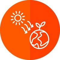 Sun Radiation Vector Icon Design