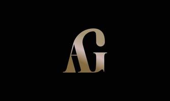 AG Alphabet logo eps template vector