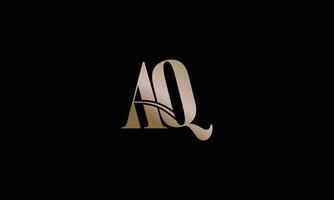 AQ, QA, A, Q abstract letters logo monogram vector