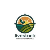 Agriculture logo template design. Agribusiness logo template vector icon