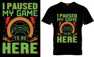 Gaming t-shirt design, gamer t-shirt design, game t-shirt,  t-shirt design. vector