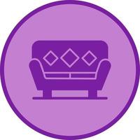 Sofa Glyph Icon vector