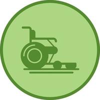 Wheel Chair Glyph Icon vector