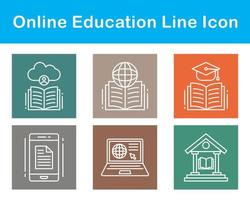 Online Education Vector Icon Set