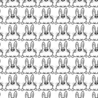 rabbit pattern backgroud vector