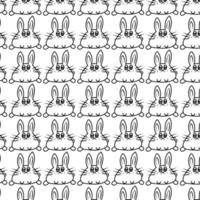 rabbit pattern backgroud vector