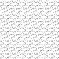rabbit pattern background vector