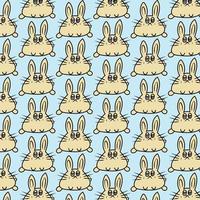 rabbit pattern background vector