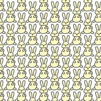 rabbit pattern background vector