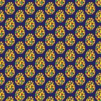 easter egg pattern background vector